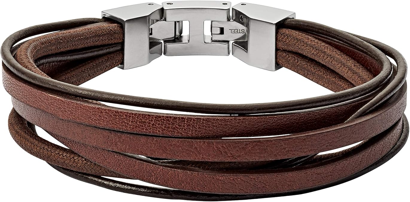 Fossil Herren Armband Brown Multi Wrap JF03184040 Amazon.de Schmuck
