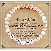 HUTIMY Mimi Gifts for Birthday from Grandkids Grandson Grandma Mothers Day Jewelry Mimi Bracelet
