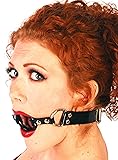 Super Grip™ Ring Gag - Black Ring - Open Mouth