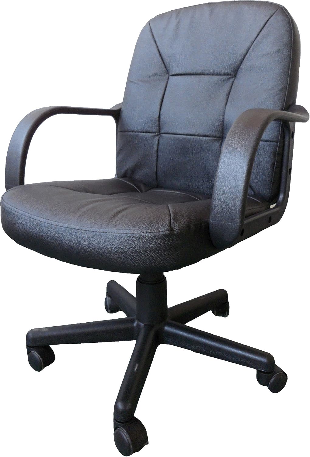 Eliza Tinsley Medium Back Leather Faced Armchair, Black - Image 5