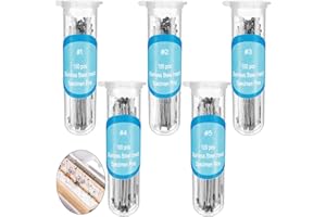 WILLBOND Stainless Steel Insect Pins Kit Specimen Entomology Pins Butterfly Collections Variety Pack for School Entomology Display Butterfly Collectors (500 Pieces,5 Sizes)