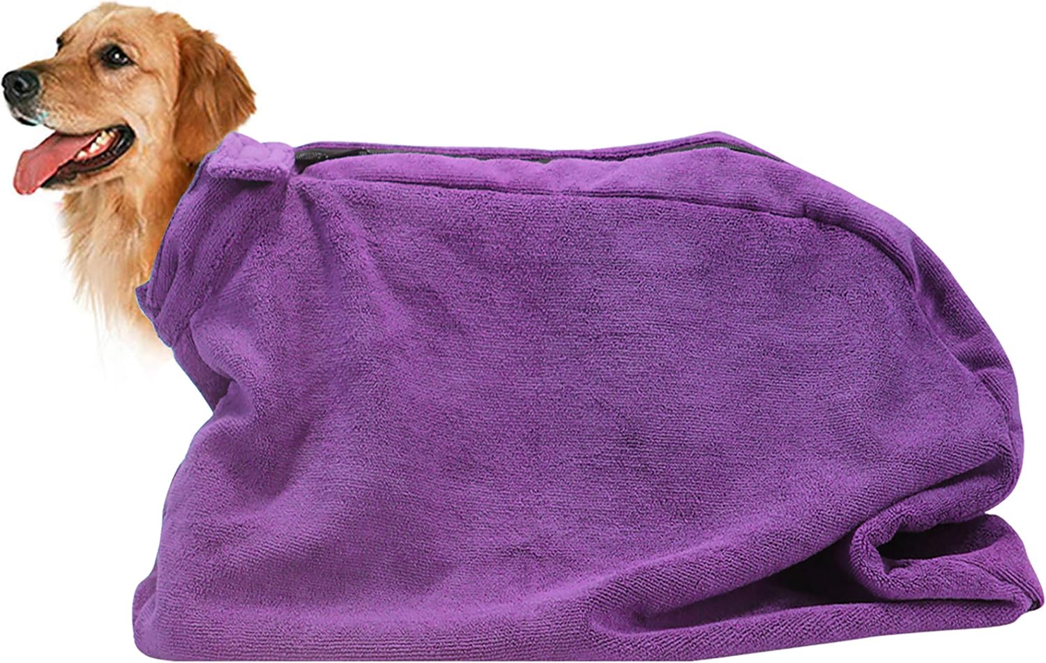 Pethiy Premium Microfiber Dog Drying Bag, Quickly Removes Water Mud and Dirt