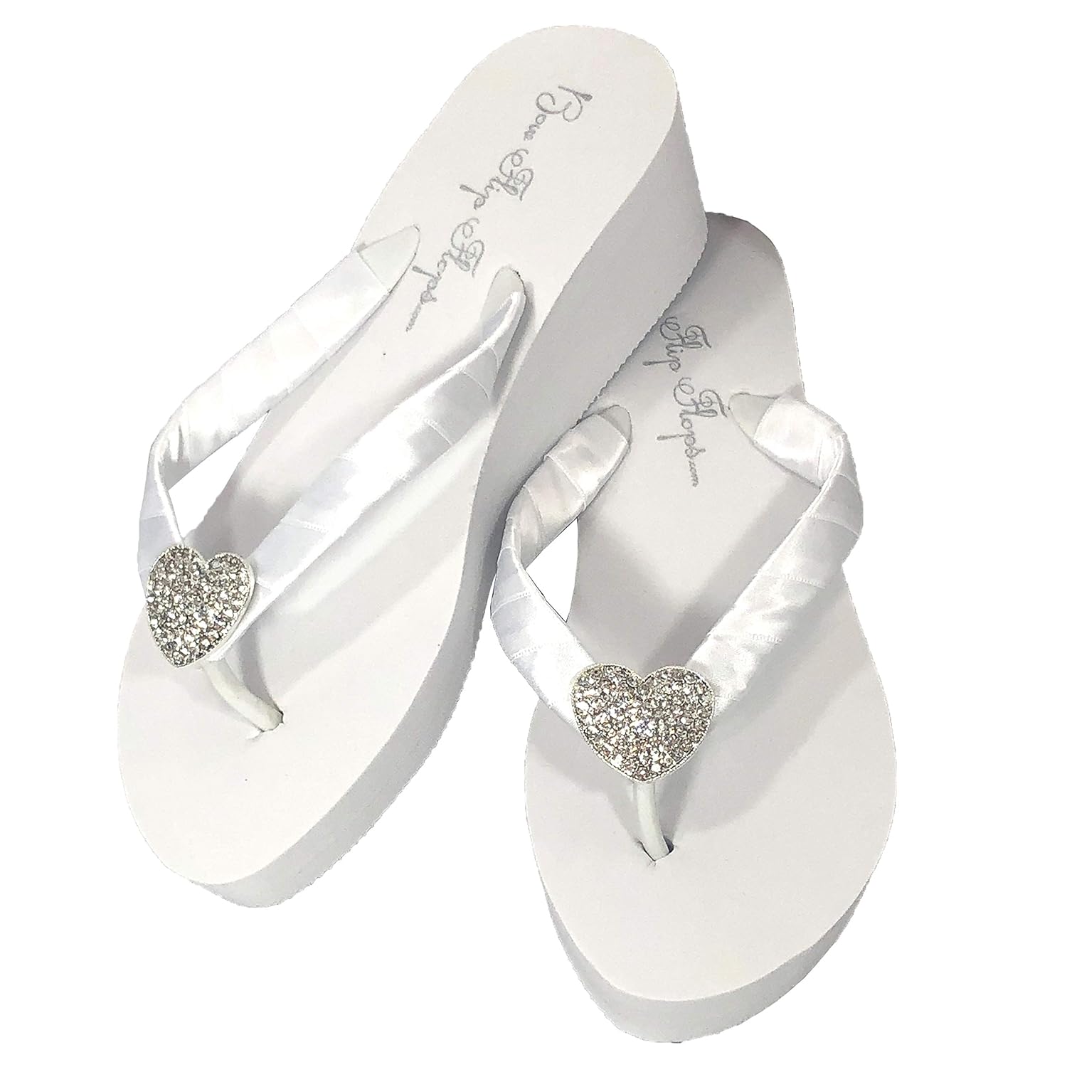 bling wedge flip flops
