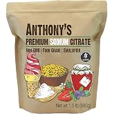 Anthony's Sodium Citrate Powder, 1.5 lb, Non GMO, Food Grade, Emulsifier