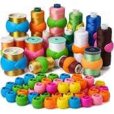 Thread Spool Huggers for Sewing and Embroidery Machine Spools, 24/48 Pack, Prevents Unwinding and Loose Ends (48)