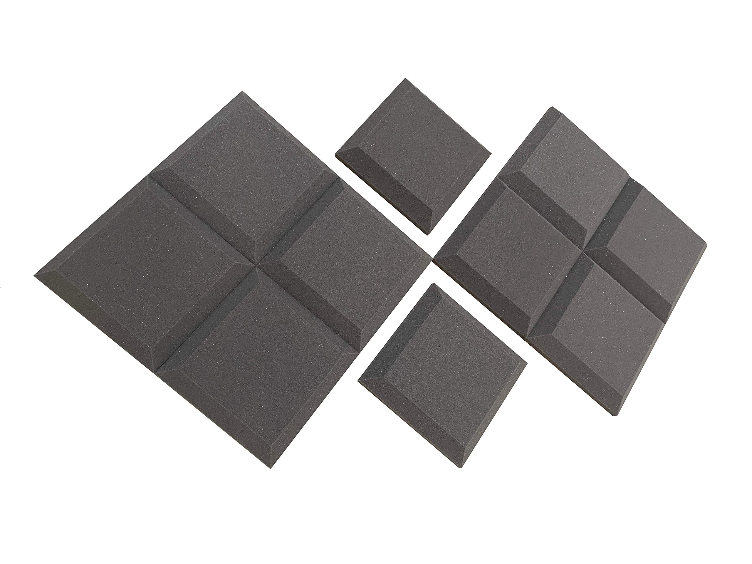 Advanced Acoustics 12" Tegular Acoustic Studio Treatment Foam 12 Tile Pack 0.95 NRC (1.11sqm)