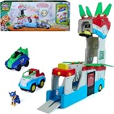 PAW Patrol: The Dino Movie, Dino Mobile Headquarters, 2-in-1 Playset | Transforming 22-Inch Tall HQ Playset, Lights &amp; Sounds, Chase Action Figure &amp; 2 Vehicles, Kids Toys for Boys &amp; Girls Ages 3+