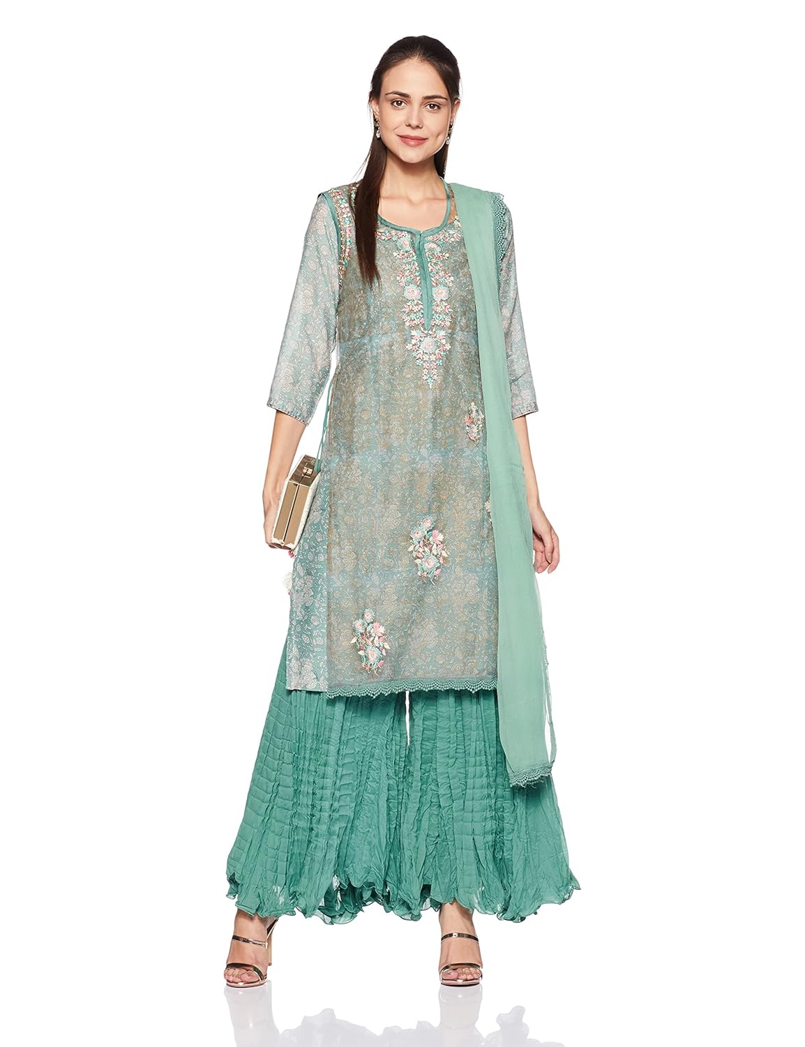 biba women's straight salwar suit