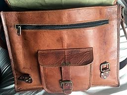 Amazon.com: Komal's Passion Leather Vintage 15 Inch Laptop Messenger ...