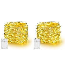 Dazzle Bright Fairy Lights Battery Operated, 2 Pack