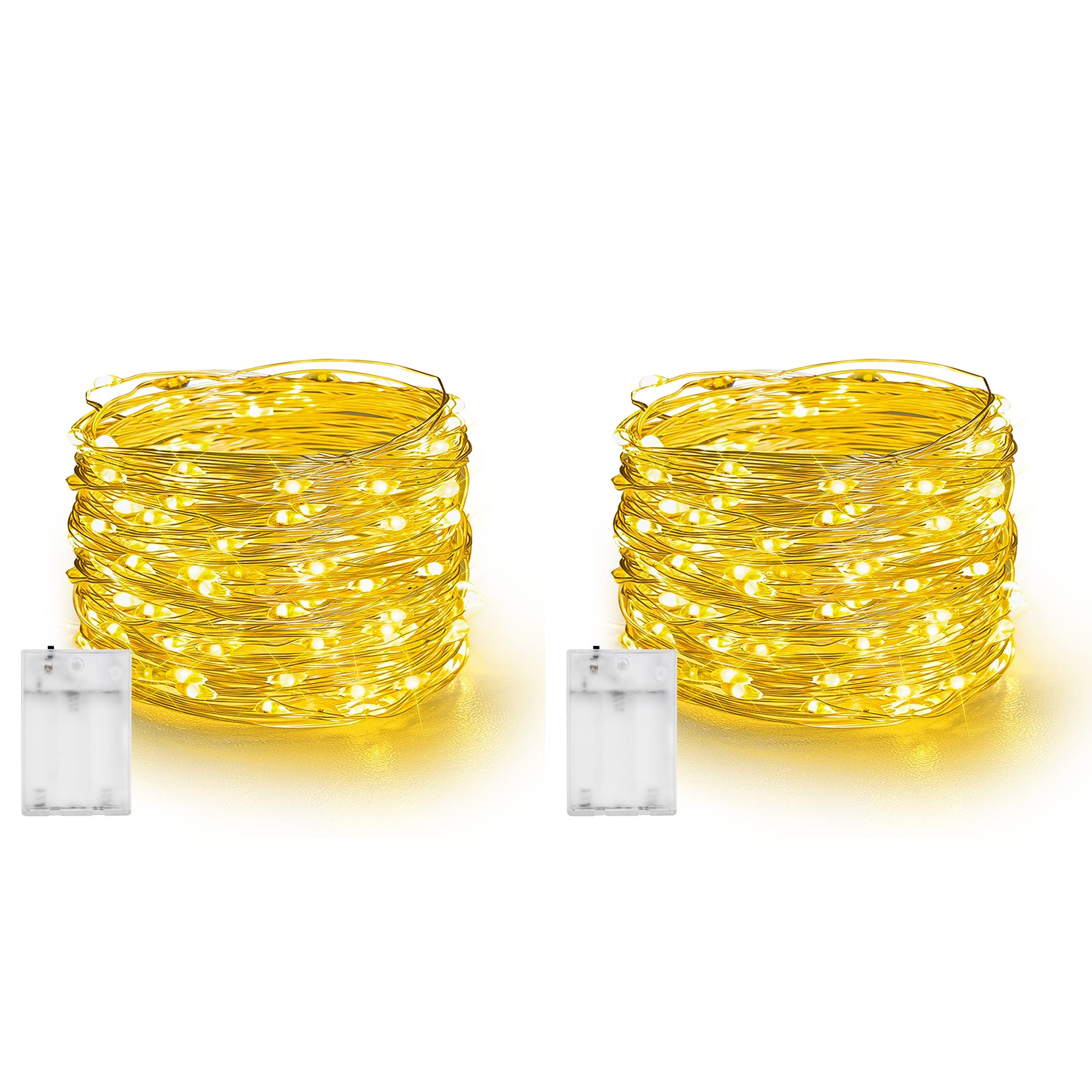 Dazzle Bright Fairy Lights Battery Operated, 2 Pack