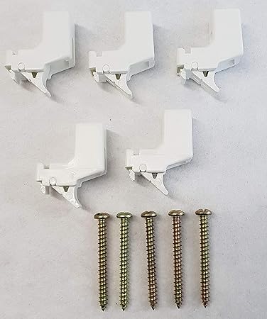 5 X Harrison Drape Curtain Track Brackets Extra Super Standard