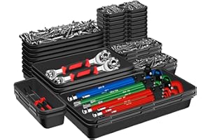 YIYITOOLS 46Pcs Tool Box Organizer Tray Divider Set, Tool Chest Drawer Organizer for Garage Organization and Storage, Workben
