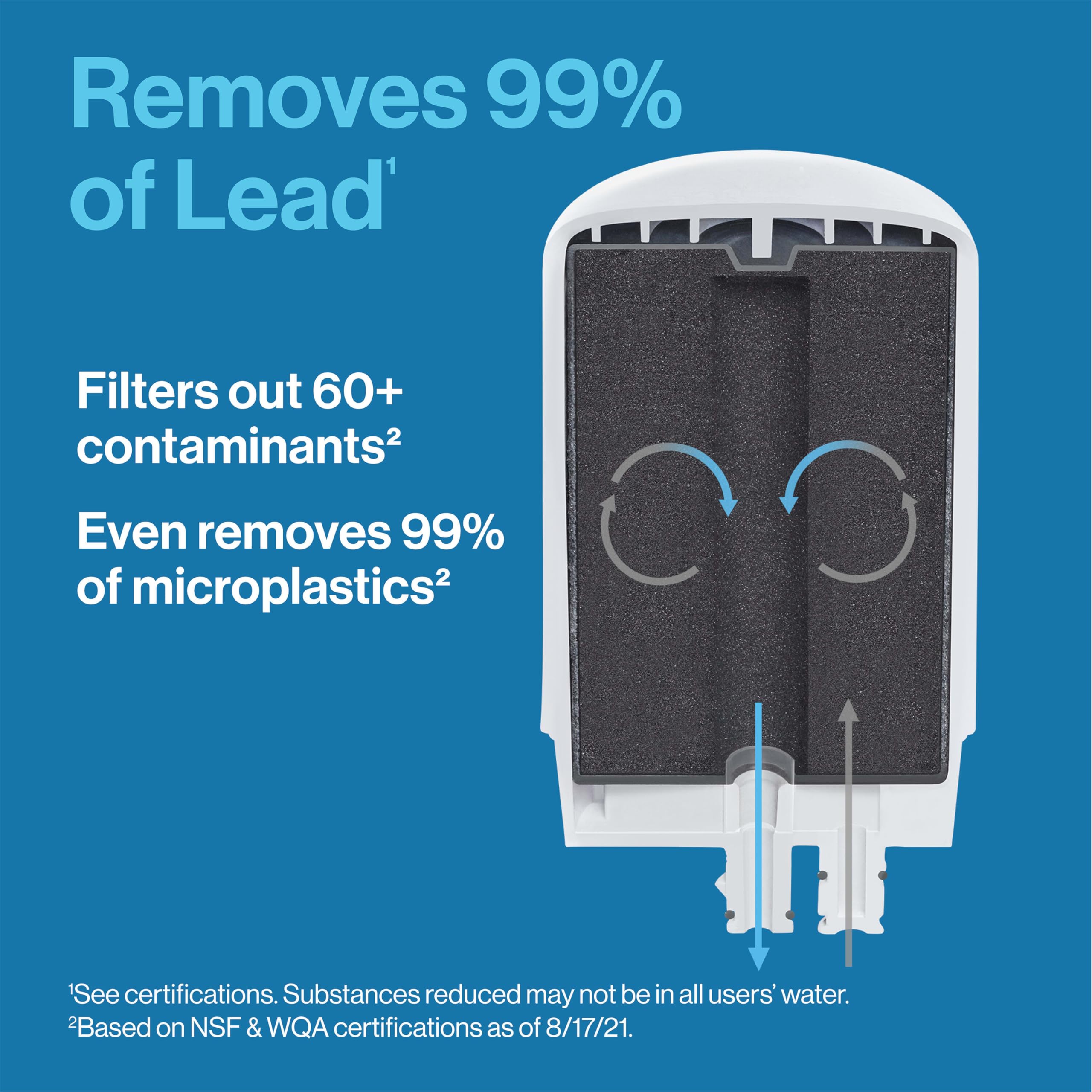 Brita Faucet Mount Water Filtration System, BPA-Free Faucet Water Purifier, Reduces 99% of Lead, Lasts Four Months or 100 Gallons, Kitchen Accessories