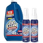 Bundle of OxiClean Max Force Laundry Stain Remover Spray Refill, 48 fl oz + OxiClean Max Force Laundry Stain Remover Spray, 2 fl oz, 2PK