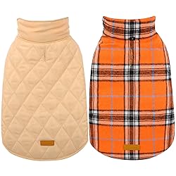 Kuoser Waterproof Dog Coat, Reversible Dog Jacket