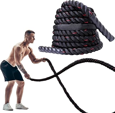 PROIRON Battle Rope 12M 38mm Heavy Duty Fitness Rope 12m Undulation
