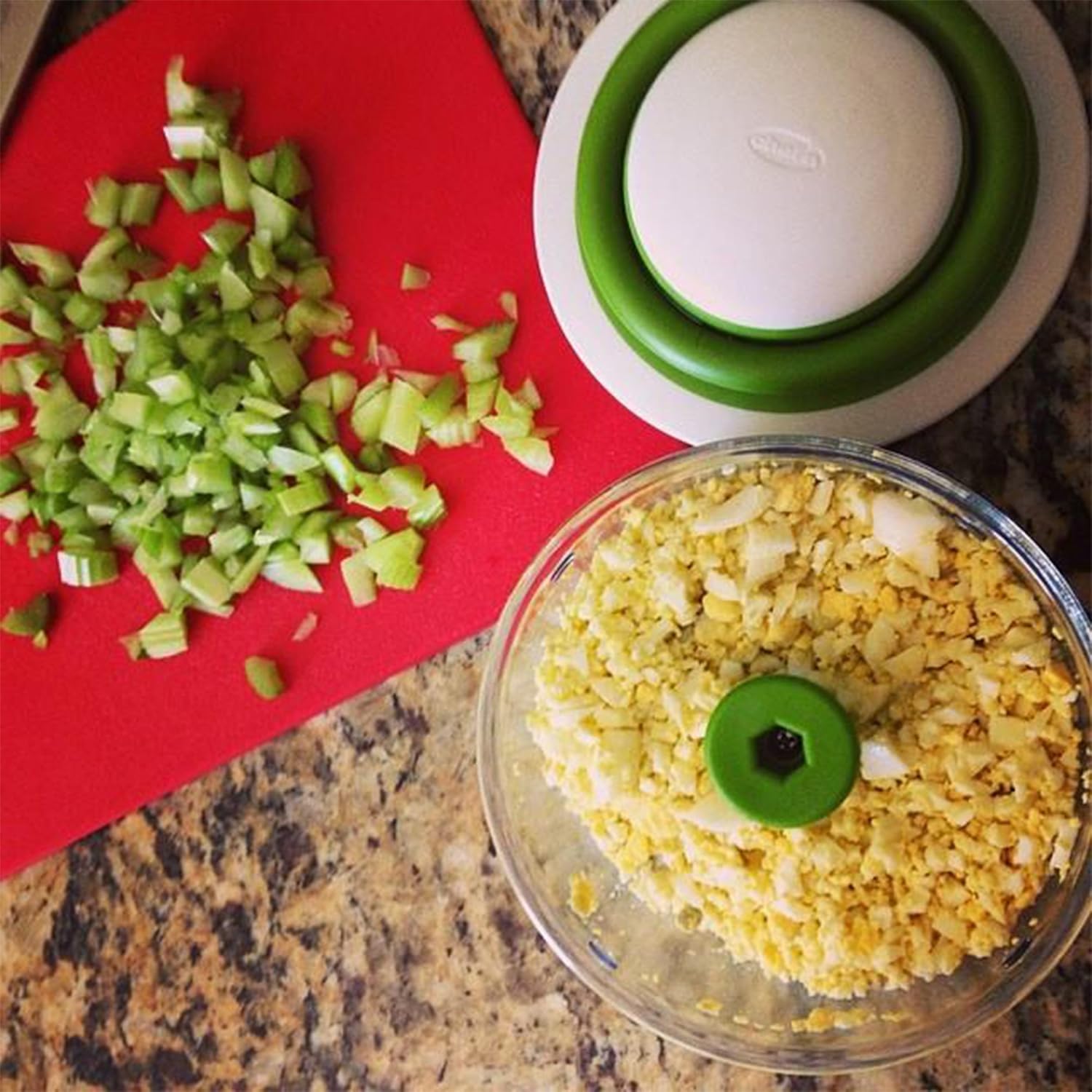 Chef'n VeggiChop Hand-Powered Food Chopper (Arugula): Home & Kitchen