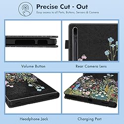 Dteck Wallet Case for Galaxy Tab S10 Plus/S9