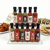 11 Bottle Hot Sauce Variety Pack – Spice Set with Habanero, Chipotle, Garlic Sauce & More – Gourmet Sauces for Tasting Challenge, Wing sauces Gift Set
