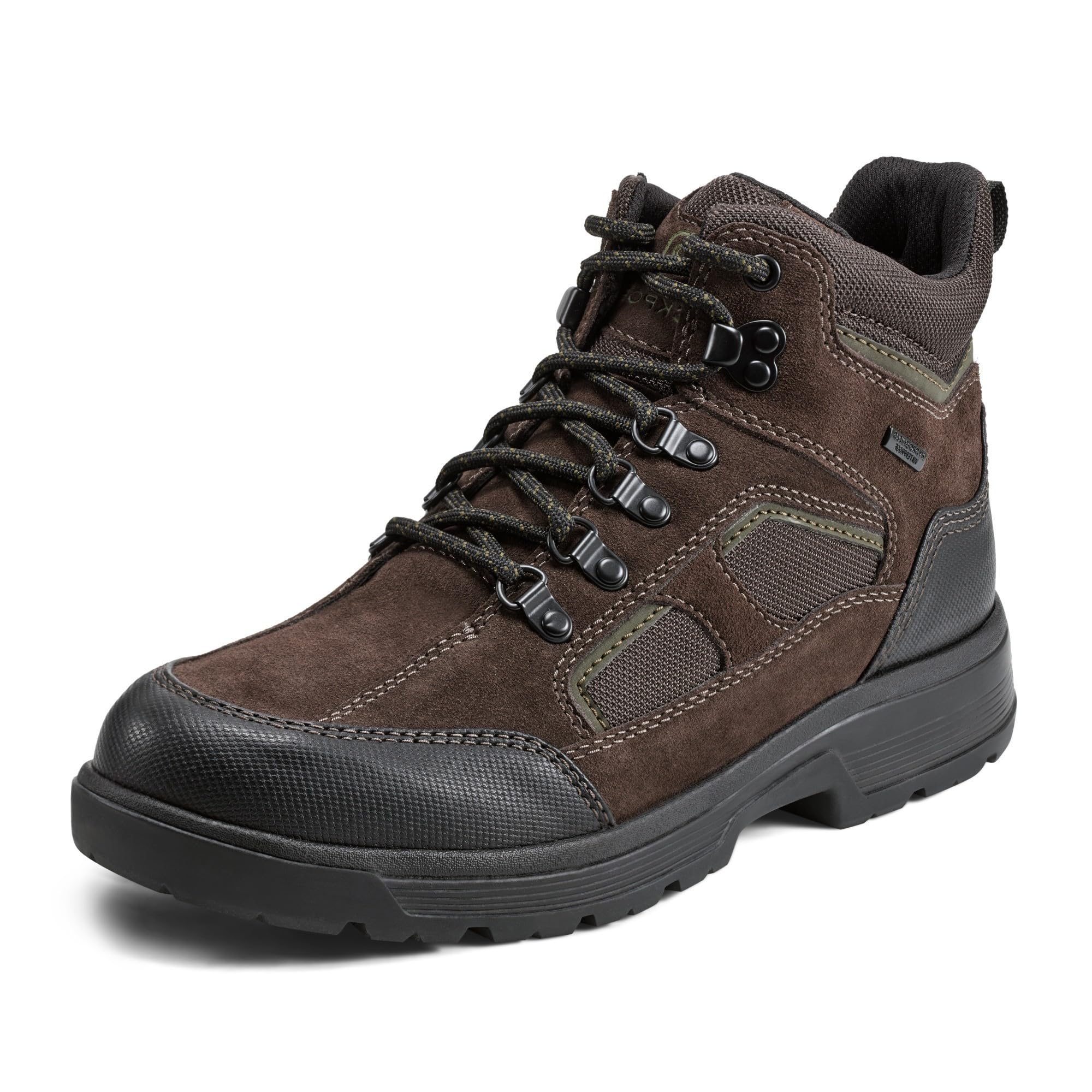 Rockport Men’s Evan Waterproof Boot, Dark Brown Multi, 8 Medium