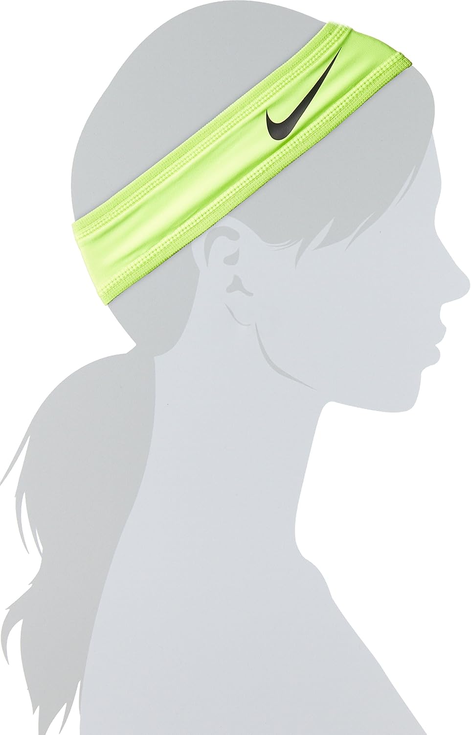 Nike Speed Performance Headband(Black/White, Osfm): Clothing