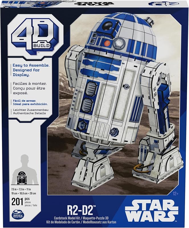 - Puzzle 3D Star Wars - Maquette Star Wars 201 Pièces - Droide R2D2 Inspiré de la Saga - Puzzle Adulte - Jeu de Construction à Collectionner - Jouet adulte - Jeu Enfant 12 ans et +