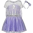 Disney Frozen Princess Anna Elsa Girls Gown and Headband Toddler to Big Kid