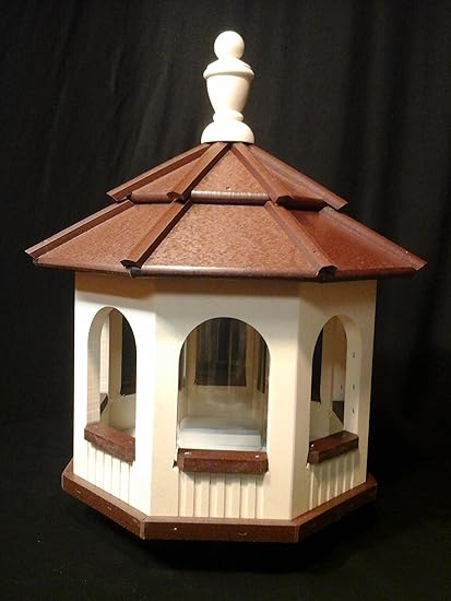 Amazon Com Medium Vinyl Gazebo Bird Feeder Amish Homemade