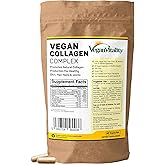 Vegan Collagen Supplements with Biotin for Hair, Skin, Nails & Joints - 2 Months Supply. Cruelty Free Plant Based Collagen Vegan, Vegetarian Collagen Booster Pills. Vegan Collagen for Women and Men