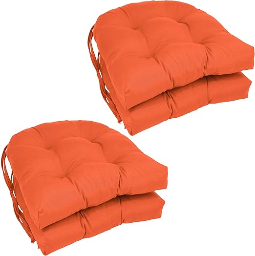 Amazon Com Blazing Needles Solid Twill U Shaped Tufted Chair
