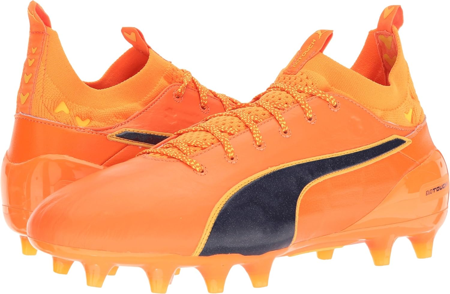 orange puma cleats