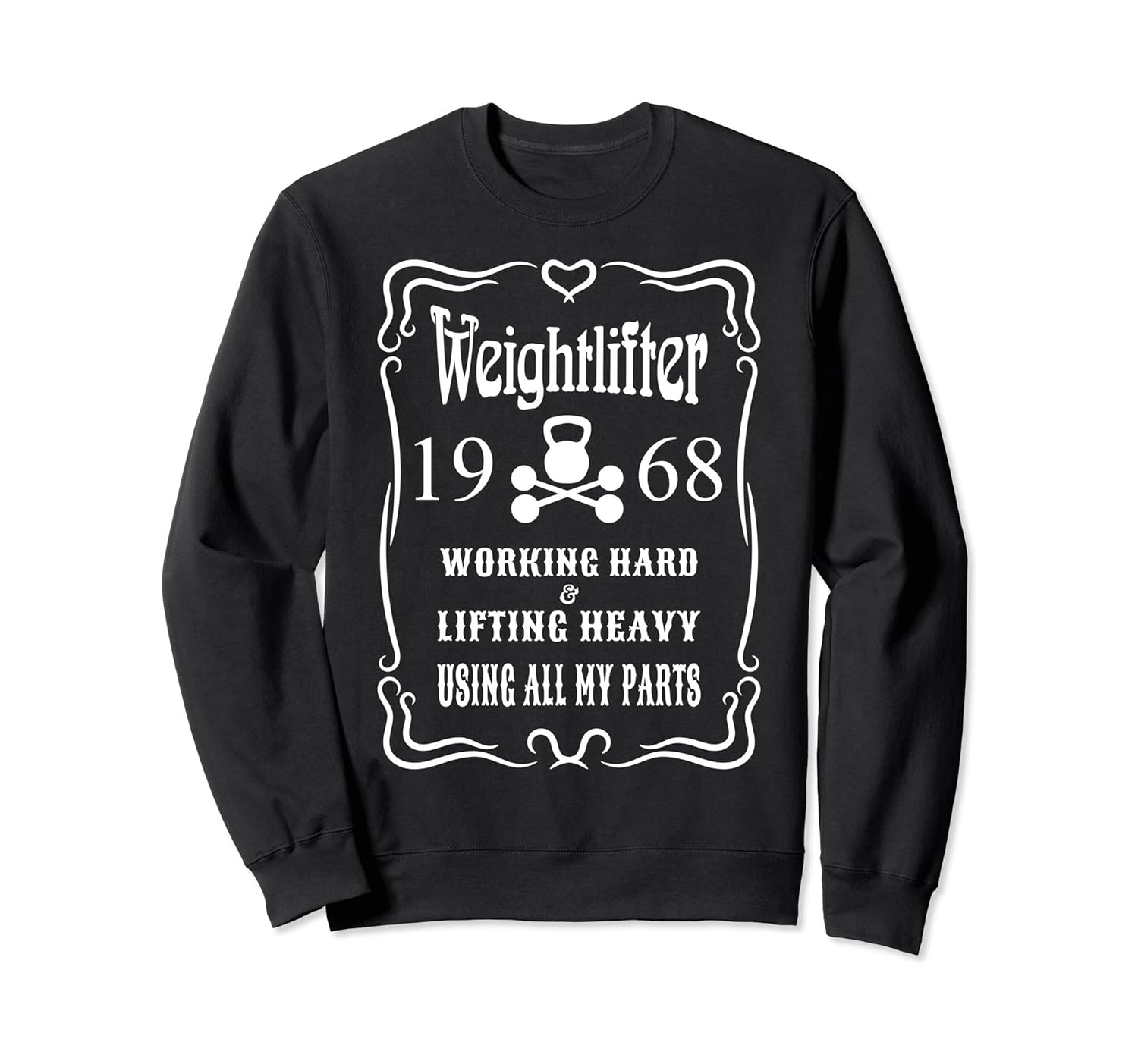 1968 Birthday Gift for Weightlifters Sweatshirt-anz