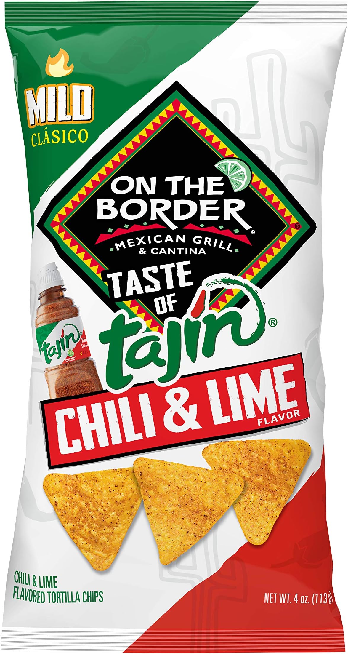 On The Border Taste of Tajín Clasico Tortilla Chips, 4 Ounce (Pack of 6)