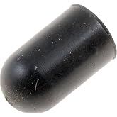 Dorman 47392 7/32 in. Rubber Black Vacuum Cap, 6 Pack