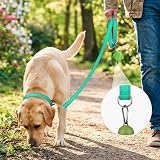Joytale Padded Handle Dog Lead Double-Sided Reflective Nylon 1.2m Teal view 2