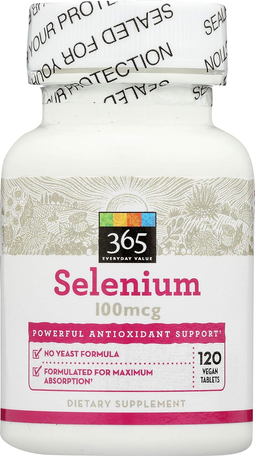 365 Everyday Value, Selenium 100mcg, 120 ct: Health & Personal Care