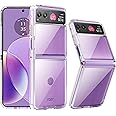 RMOCR for Motorola Razr 2023 Case, Clear Shockproof Phone Cover, Ultra-Thin Slim Fit Hard PC Protective Cases for Motorola Razr 2023, Clear