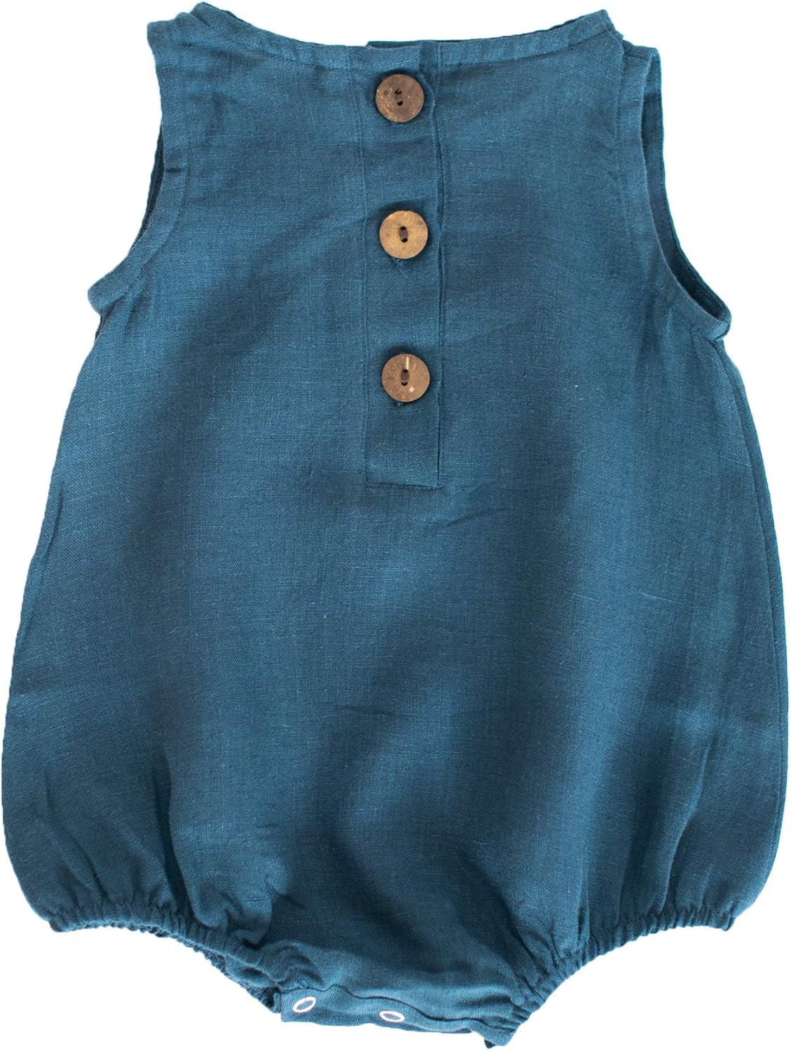 linen baby romper