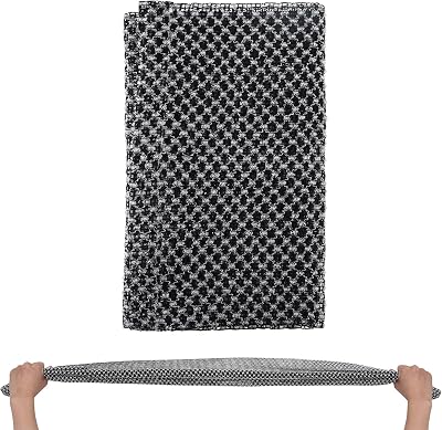 Sibba Exfoliating Washcloth 100cm Black Nylon Shower Towel 1PC