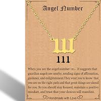 Angel Number Necklace Pendant - Lucky Number 111 444 999 Stainless Steel Choker Set For Women