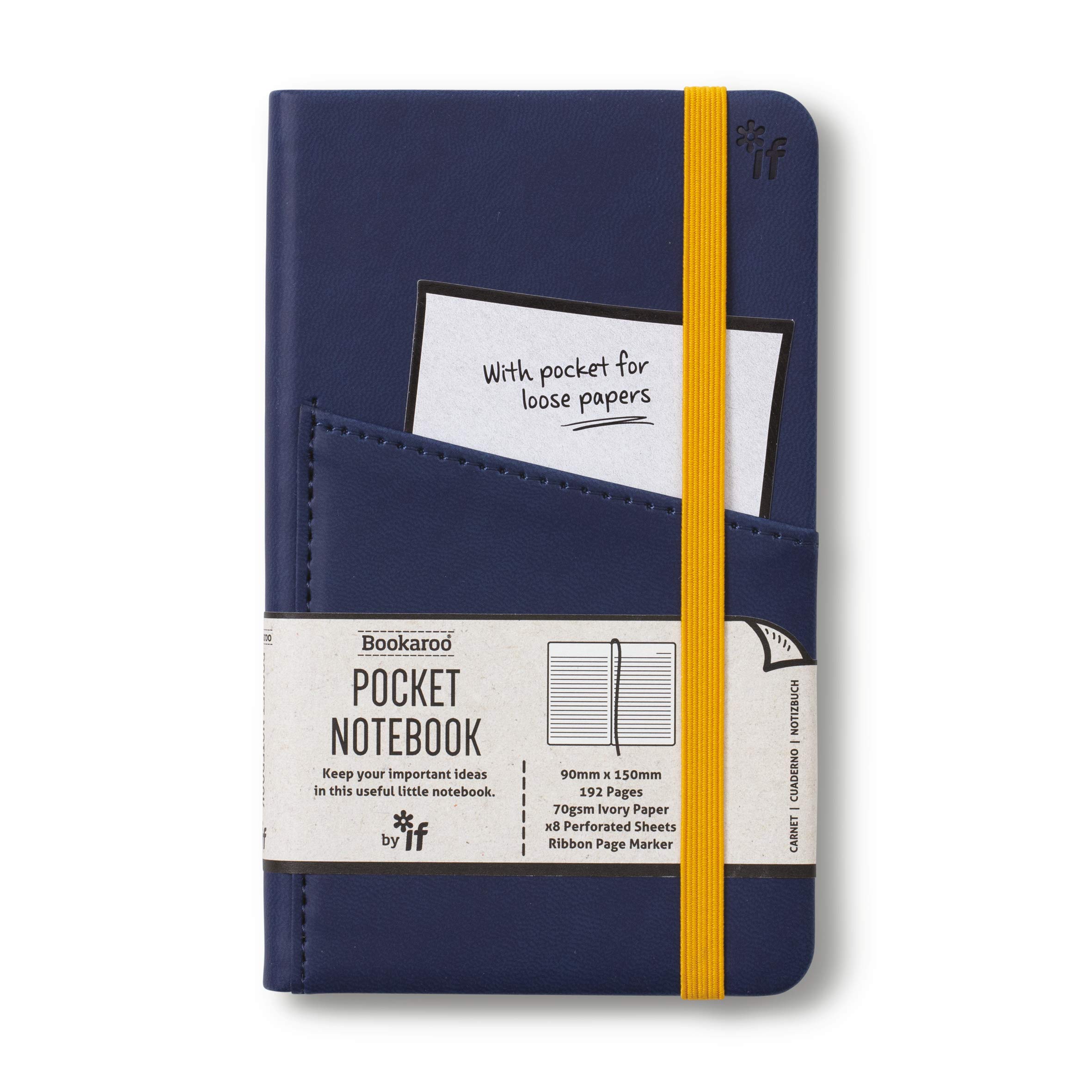 IF Bookaroo A6 'Pocket' Notebook - Navy