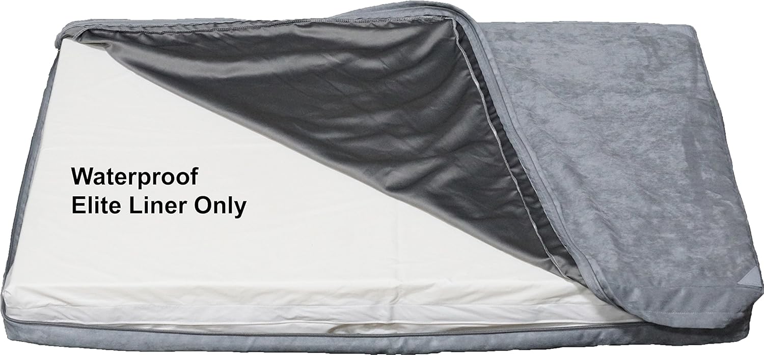 PetBed4Less Elite DIY Durable Dog Bed Dog Pillow Pet Bed Removable Waterproof Liner with Zipper - Elite Waterproof Dog Bed Liner only : Pet Supplies