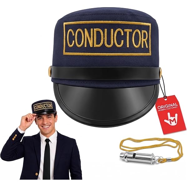 Amazon.com: Rubies Train Conductor Hat for Adults, Men's No Size