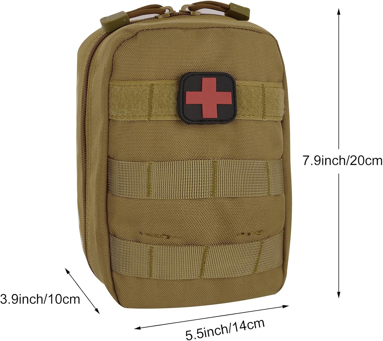 ArcEnCiel Tactical MOLLE EMT Medical First Aid IFAK Blowout Utility Pouch (Brown): Health & Personal Care