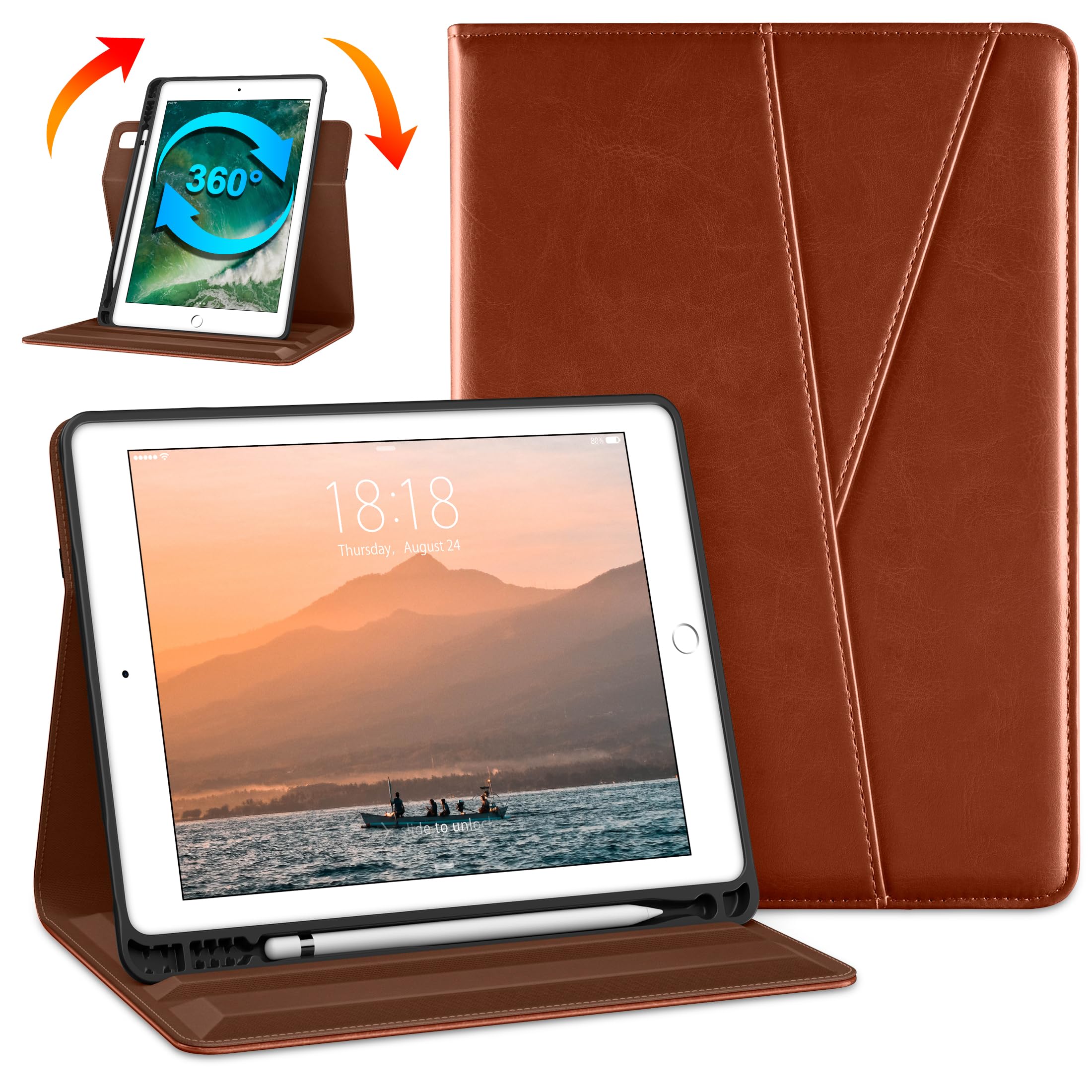 DTTO Rotating Case for iPad 6th / 5th Generation