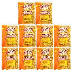 Mega-pop Popcorn 10 count, Oil and Salt Kit with