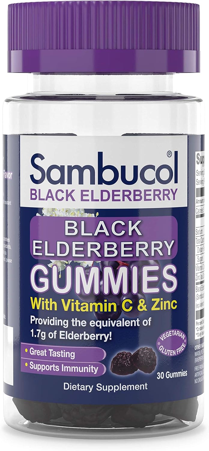 Sambucol Black Elderberry Gummies, 30 Gummies: Health & Personal Care