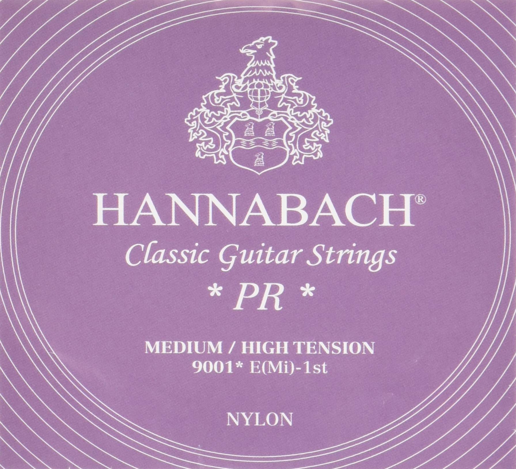 Hannabach Classical Guitar Strings Series 900 Medium-High Tension Silver 200 - E1 - 9001MHT