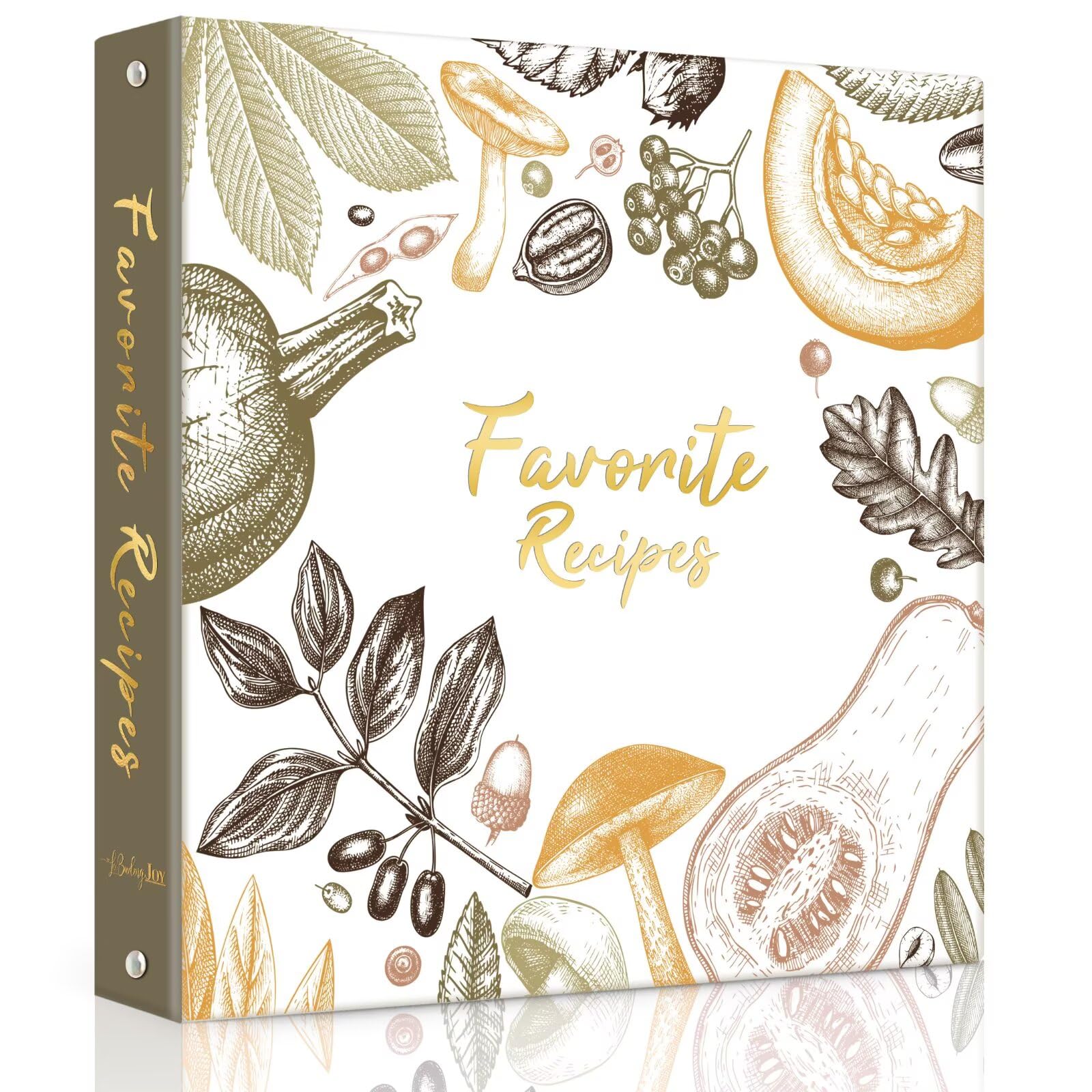 Photo 1 of Recipe Binder with Plastic Sleeves, Full Page Cards and Dividers, Recipe Binder 8.5x11 3 Ring, Blank Recipe Book Binder to Write in Your Own Recipes (Color Veggies??)